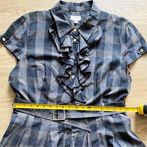 Vintage Karen Millen Plaid Dress with Belt - Picture 9 of 14